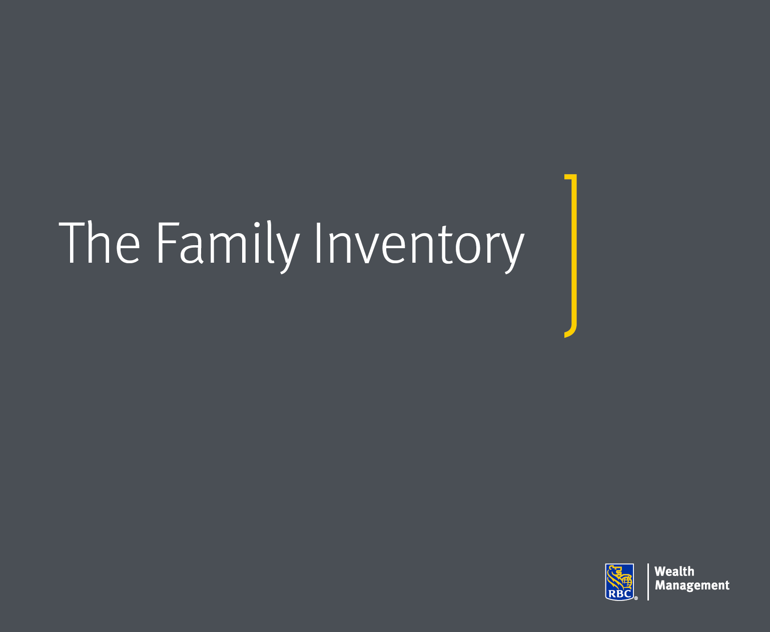 Family Inventory Guide