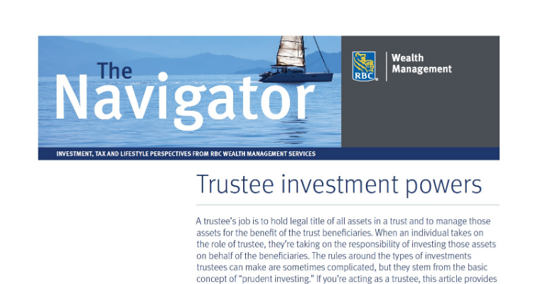 Trustee investment powers