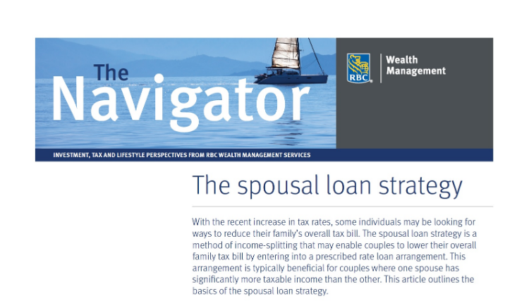 Spousal Loan Strategy