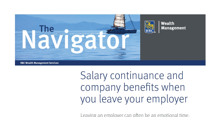 Salary continuance and company benefits when you leave your employer