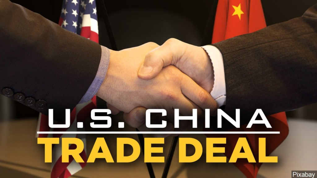 U.S., China Sign Deal Easing Trade Tensions