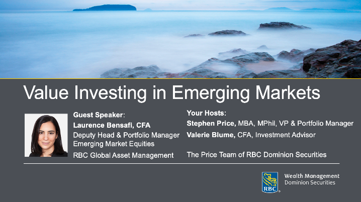 Value Investing in Emerging Markets title slide in page