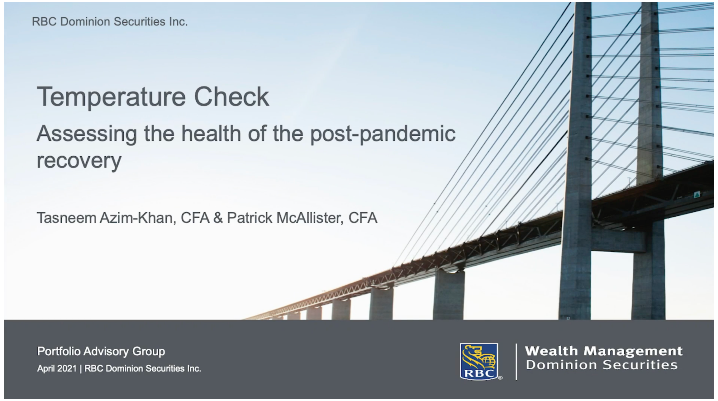 Temperature check cover slide of presentation in page