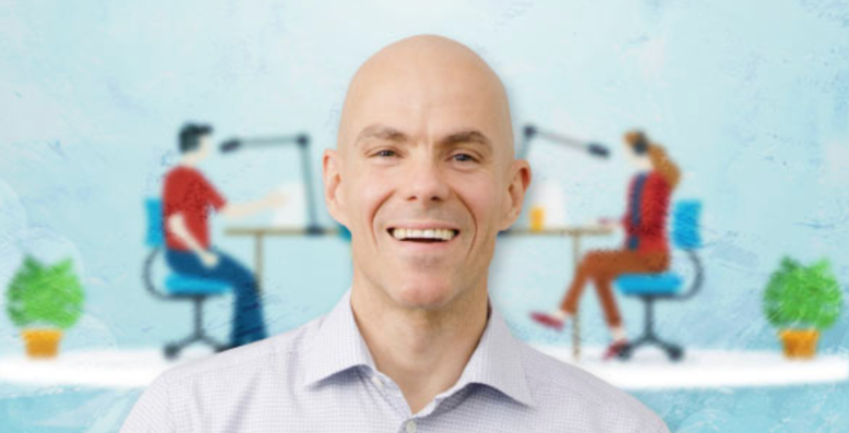 healthcare specialist smiling in page