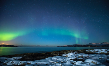 Northern Lights and water
