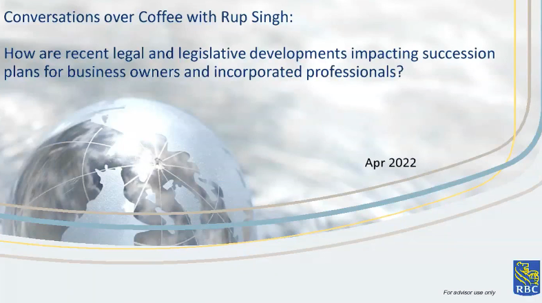 Rup Singh - Impact of legal and legislative developments