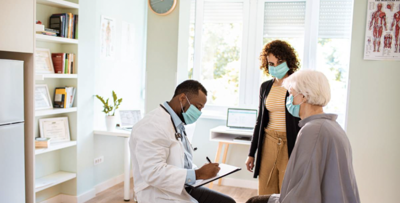 doctor with patients