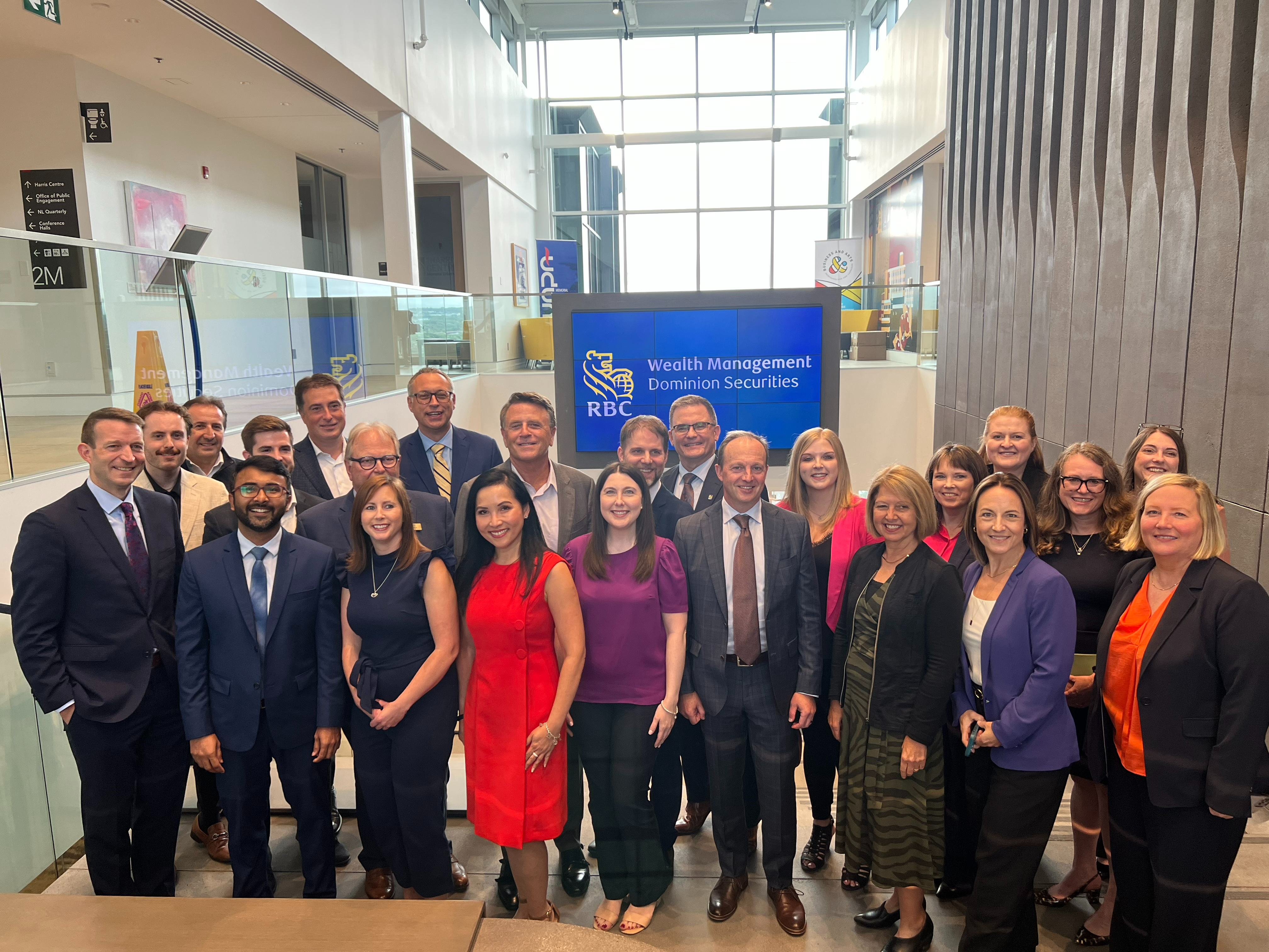 St. John's branch with Royal Trust partners and David Chilton