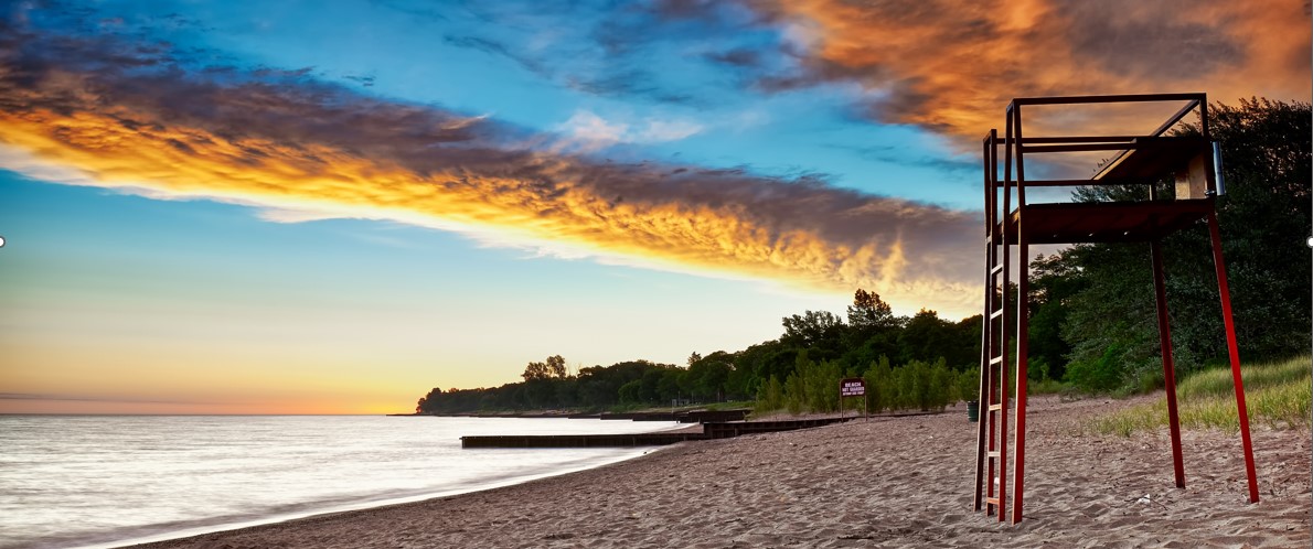 Canatara Beach in Sarnia 