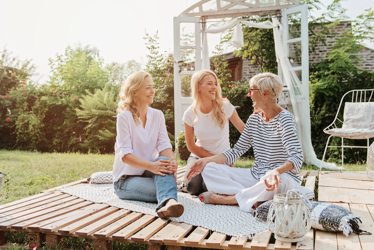 generations of women sitting together