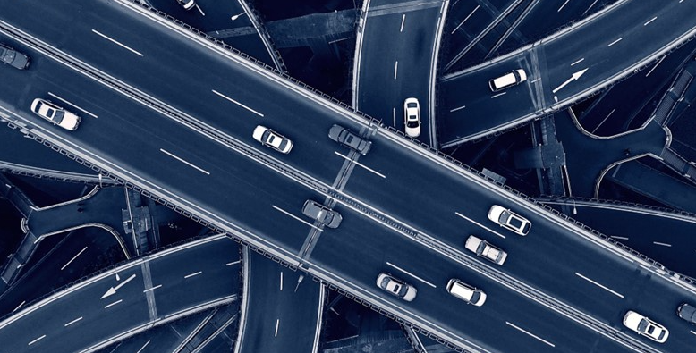 busy highway overlapping roads