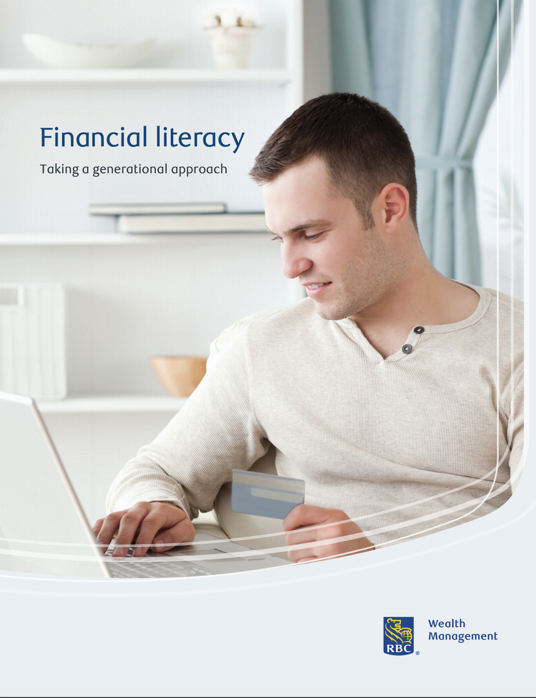 Financial Literacy brochure cover page in page. 
