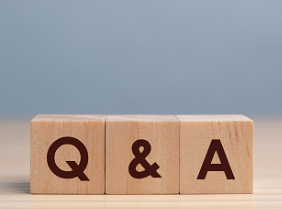 Q&A letters on blocks