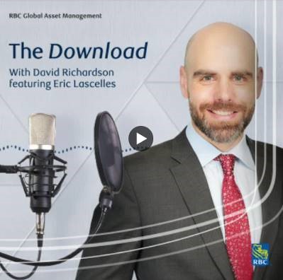 The Download. Image of Eric Lascelles at a microphone. 