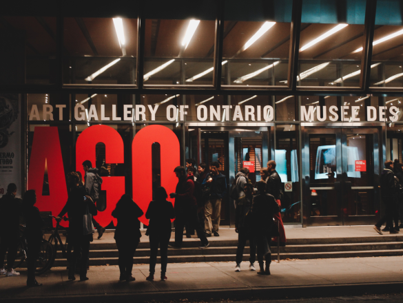 Entrance to the Art Gallery of Ontario.