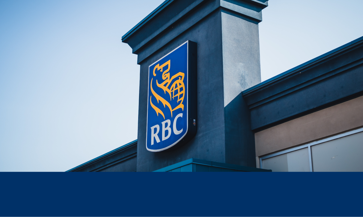 RBC logo on branch building 