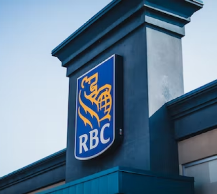 RBC logo on branch building