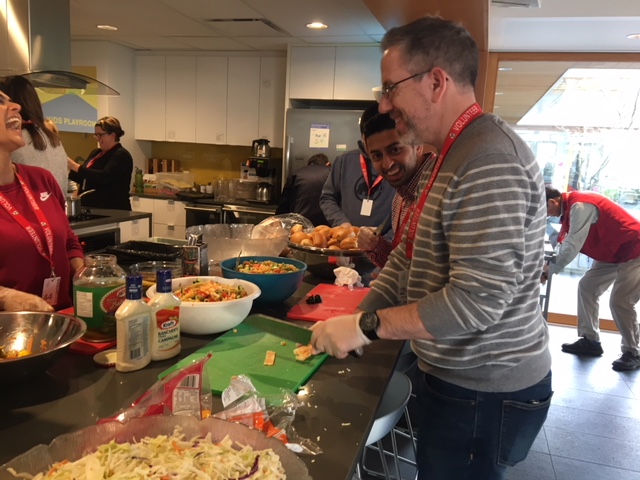 Scott joined some of his RBC Dominion Securities colleagues in preparing and serving&nbsp;dinner for 75 families.