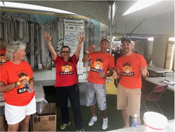 Ryan and fellow club members help out at the 2018 Port Moody Ribfest