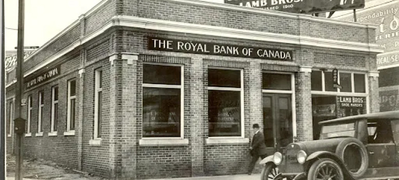 An RBC Branch in Edmonton in 1920