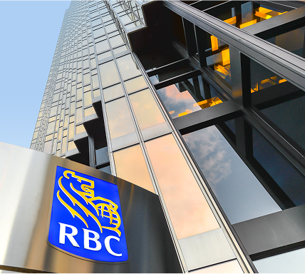 RBC logo on branch building