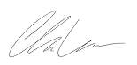 Chris' signature