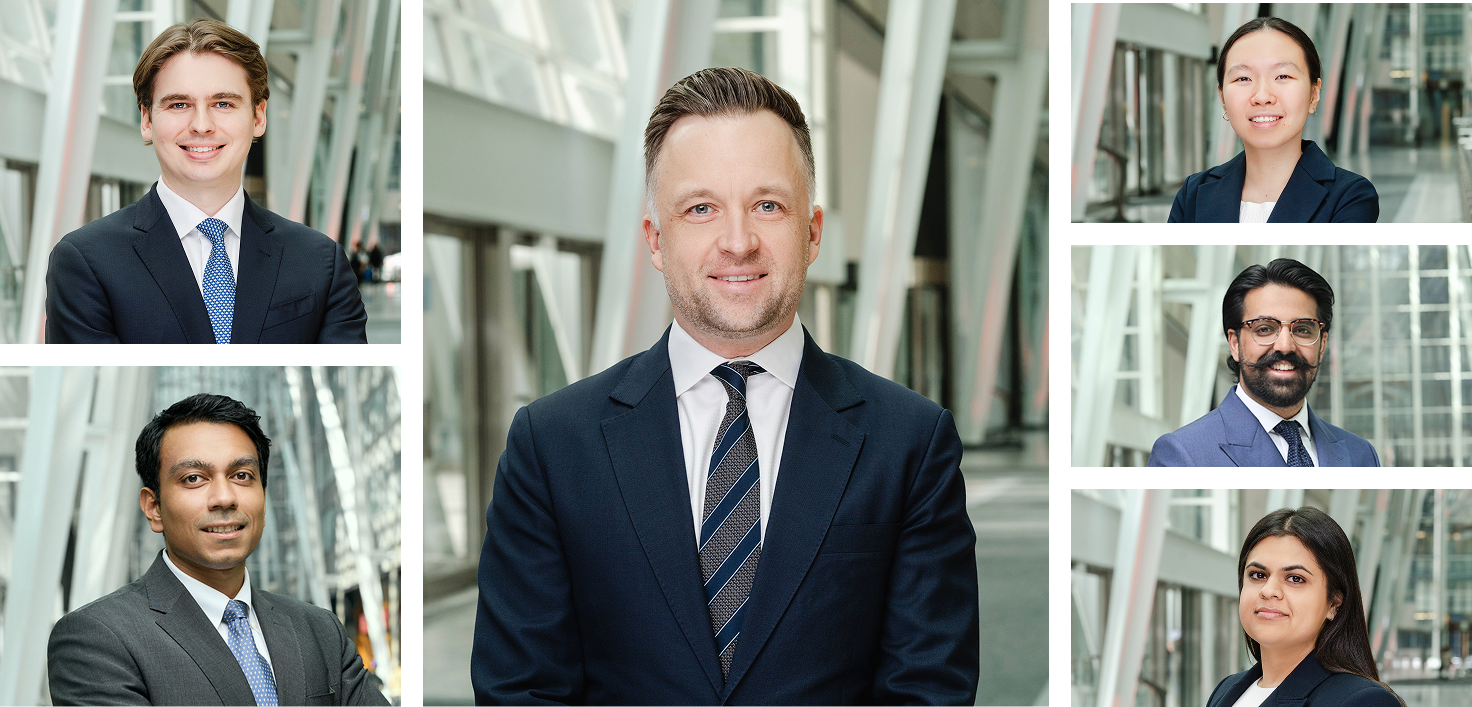 Headshots for Andrew Troy, Tyler Burns, Dishti Kumar, and Pauline Wong