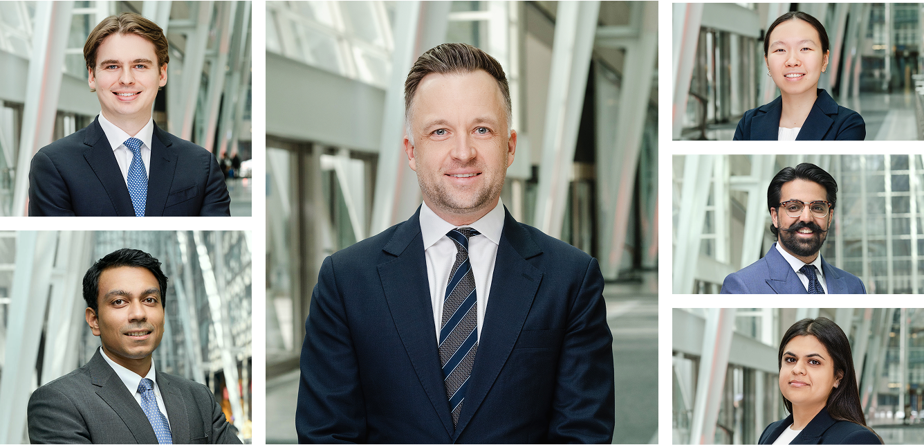 Headshots for Andrew Troy, Tyler Burns, Dishti Kumar, and Pauline Wong